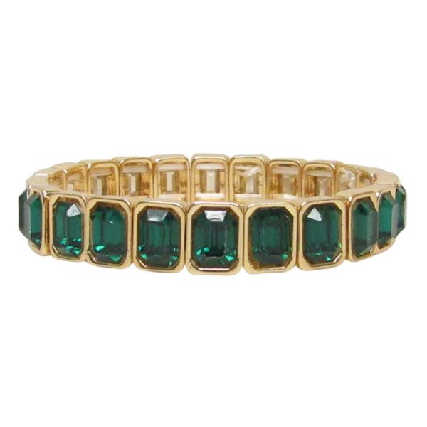 Emerald Shape Crystal Bracelet