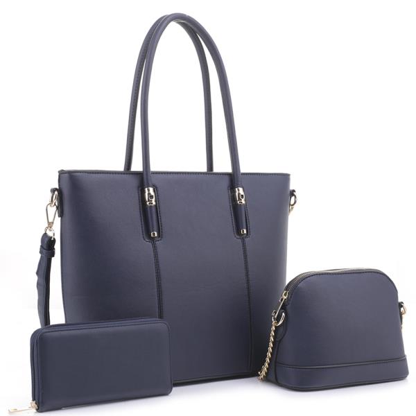 3IN1 Tote Bag W Crossbody And Wallet Set