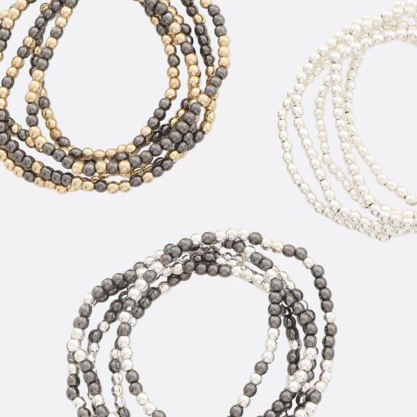 Small Ball Bead Bracelet Set