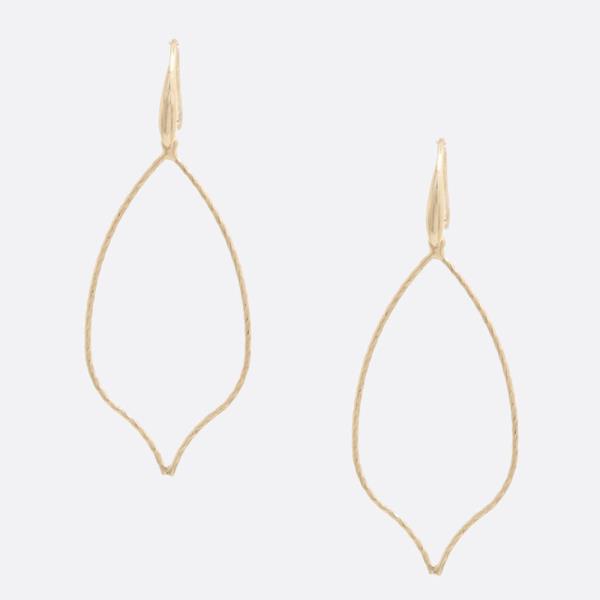 Metal Leaf Dangle Earring