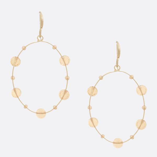 Beaded Round Earring