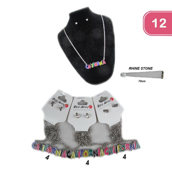 California Metal Necklace (12 Units)