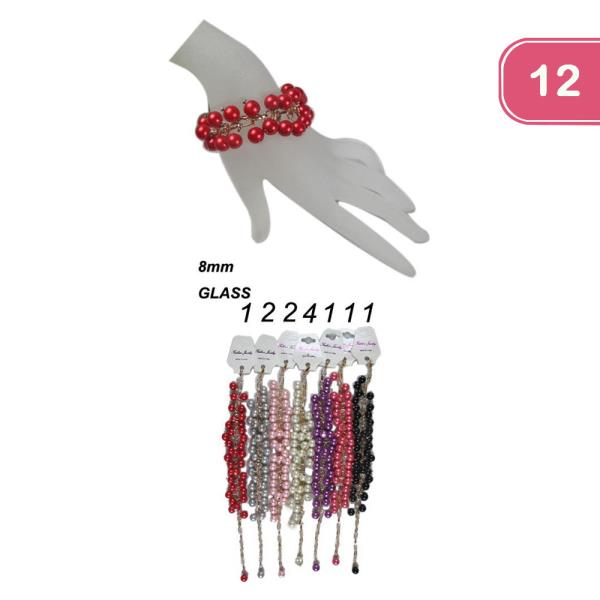Glass Bead Bracelet (12 Units)