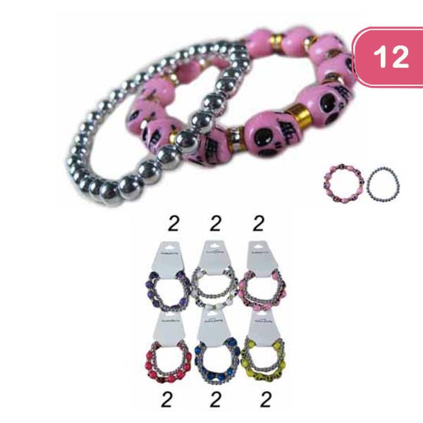 Layer Skull Bracelet (12 Units)