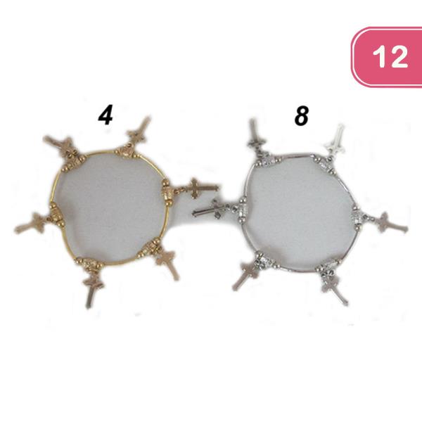 Cross Charm Bracelet (12 Units)