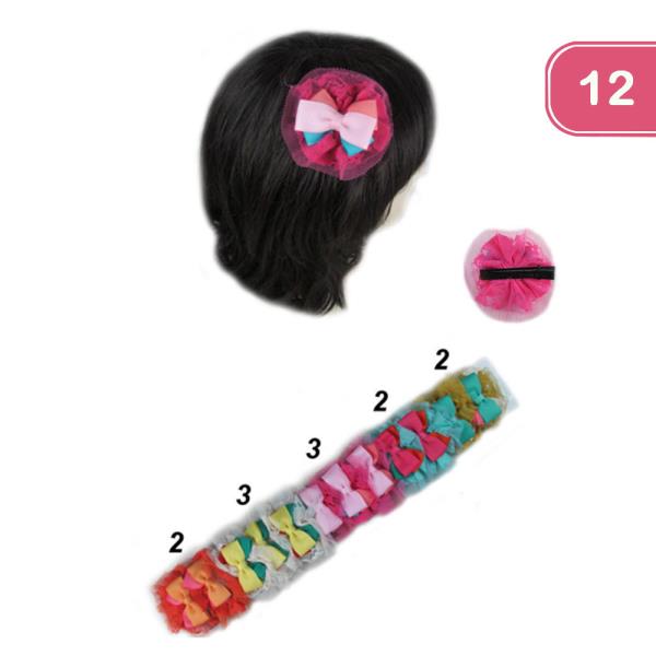 Hair Bow Pins (12 Units)