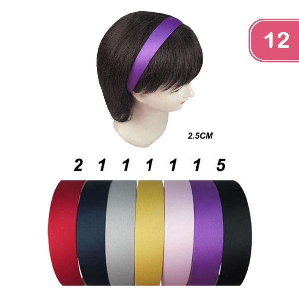 Satin Headband (12 Units)