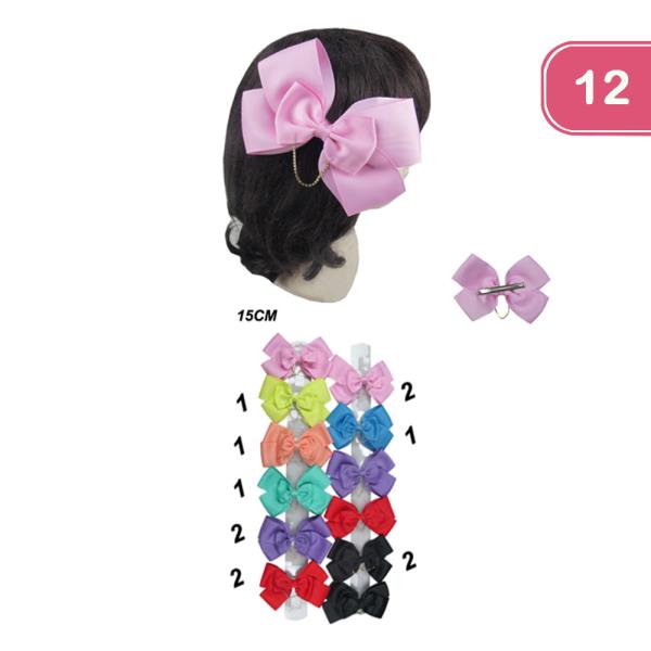 Hair Bow Pin (12 Units)