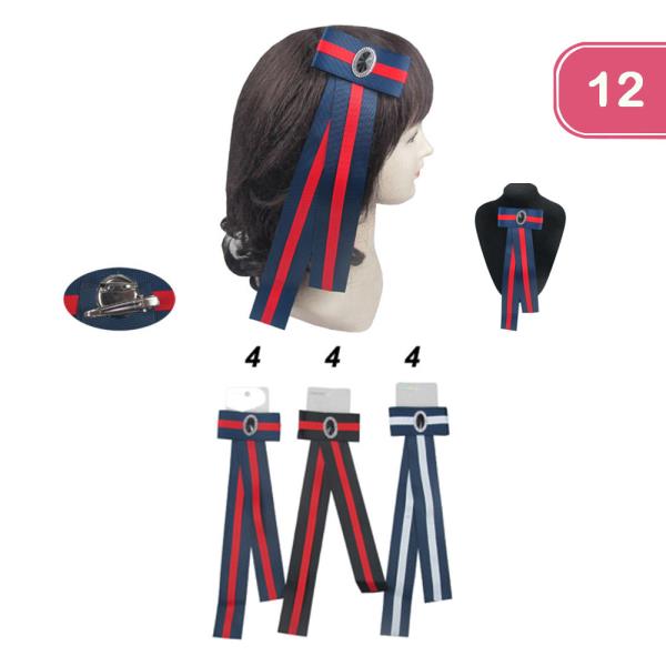 Brooch and Hair Bow Pin (12 Units)
