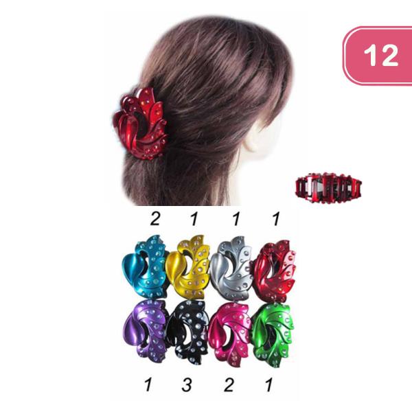 Hair Jaw Clips (12 Units)