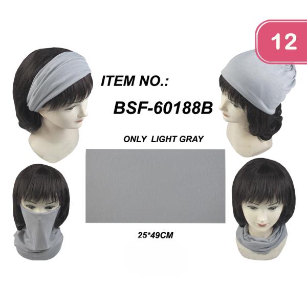 Fabric Mask Scarf Headband (12 Units)