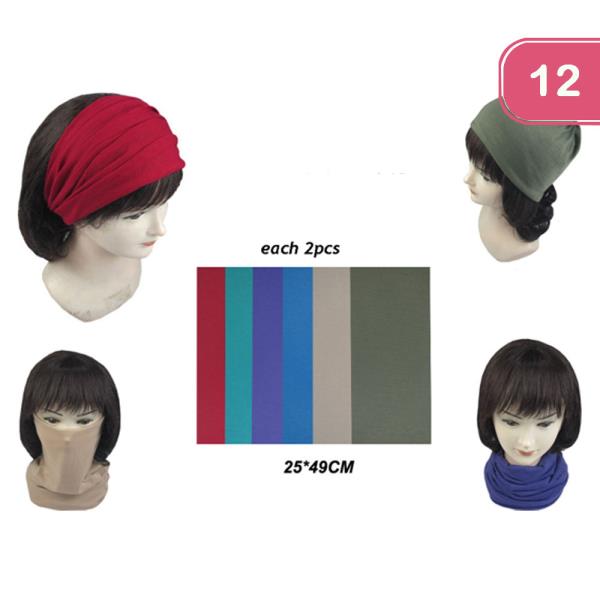 Multi Loop Scarf Bandana Hair (12 Units)