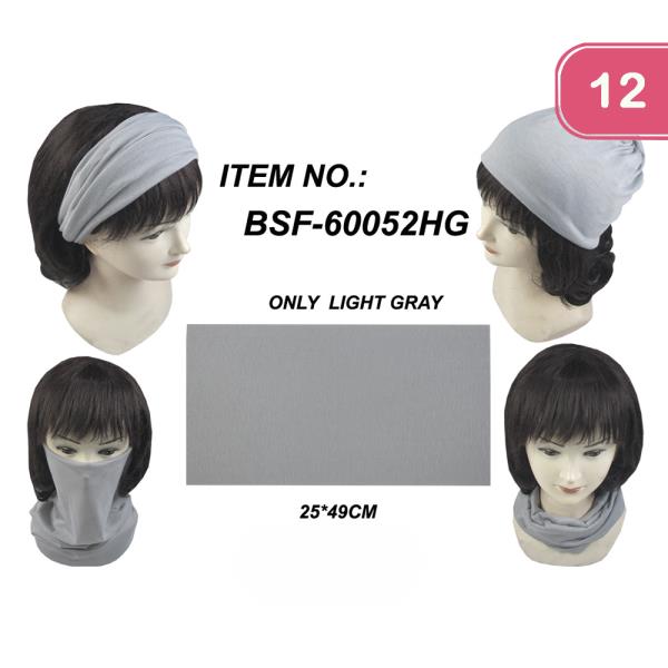 Fabric Mask Scarf Headband (12 Units)