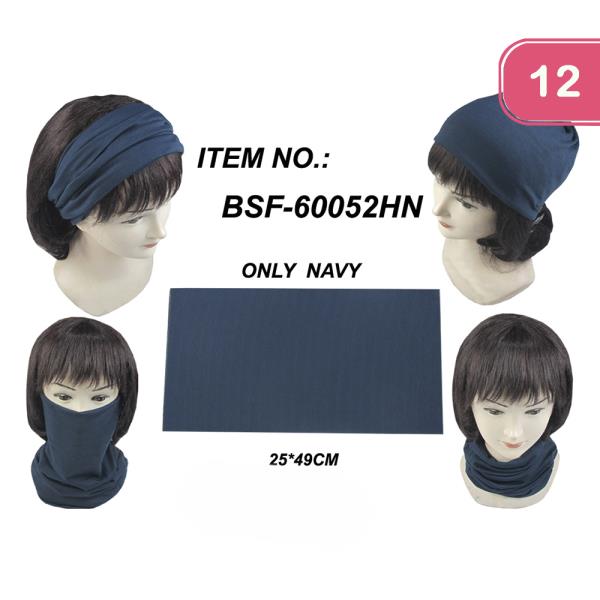 Fabric Mask Scarf Headband (12 Units)