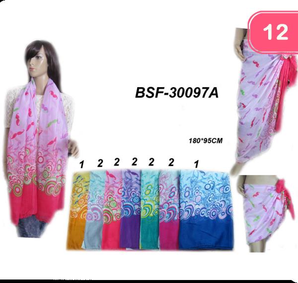 Mustache Wrapping Scarf (12 Units)