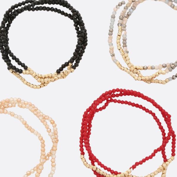 Ball Beaded Bracelet Set