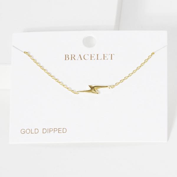 Gold Dipped Lightning Necklace