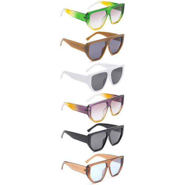 Flat Round Sunglasses 1DZ