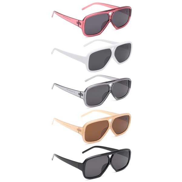 Plain Round Sunglasses 1DZ