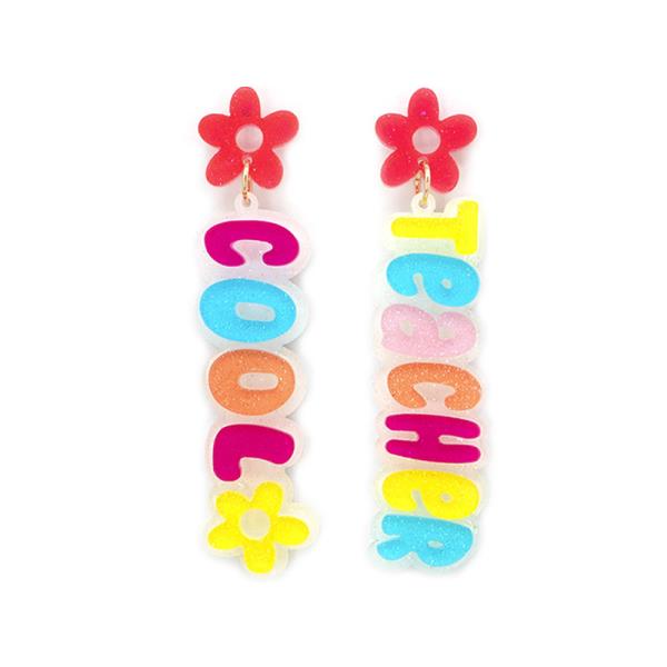 Cool Teacher Dangle Earring