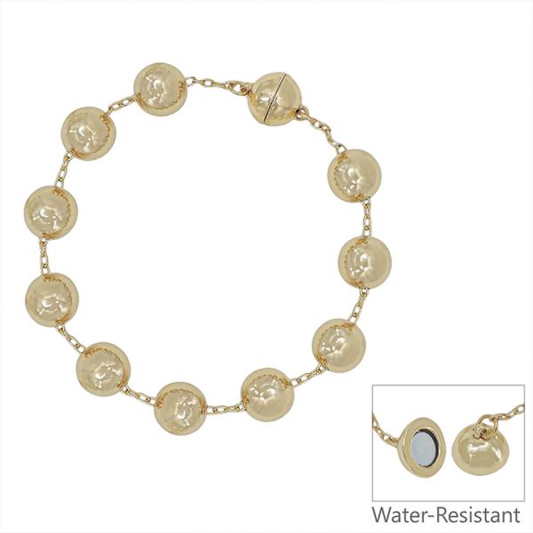 10mm CCB Magnetic Clasp Bracelet Water Resistant