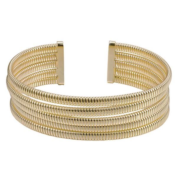 GP Multi Row Flexible Omega Cuff Bracelet
