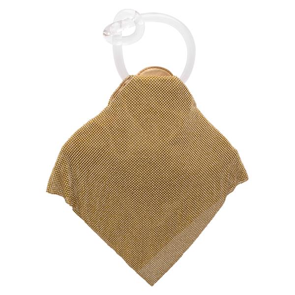 Rhinestone Clear Twist Handle Evening Bag