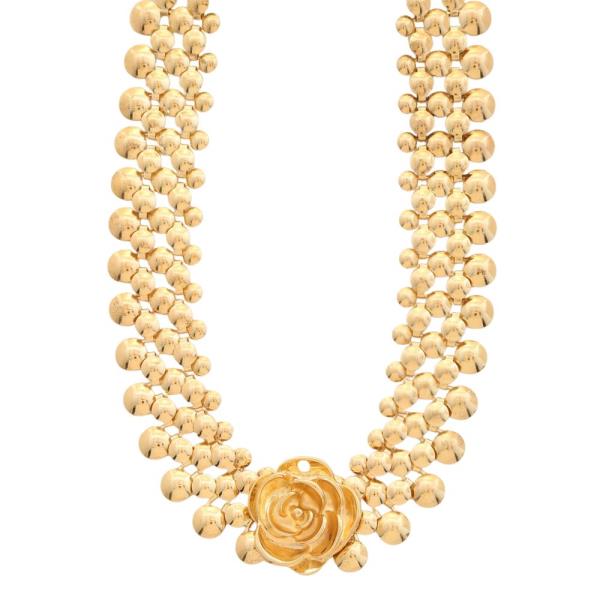 SDJ Flower Metal Necklace
