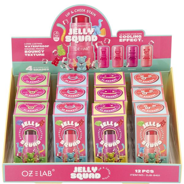 Jelly Squad Lip Cheek Stain W Cooling (12 Units)