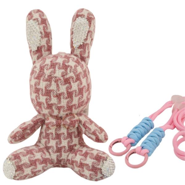 Bunny Cellular Phone Holder with Crossbody Strap