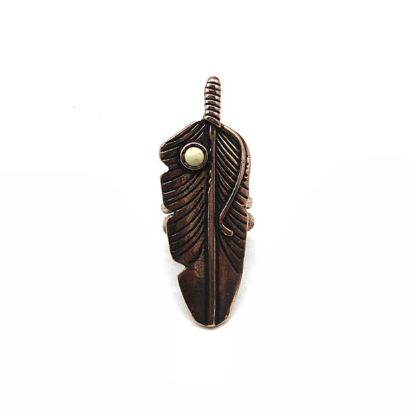 Western Style Feather Ring