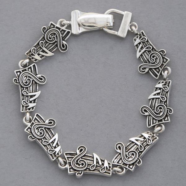 Music Note Metal Bracelet