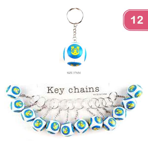 Tigres Soccer Ball Keychain (12 Units)