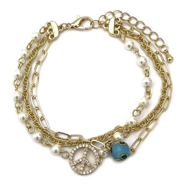Multi Metal Chain Bracelet