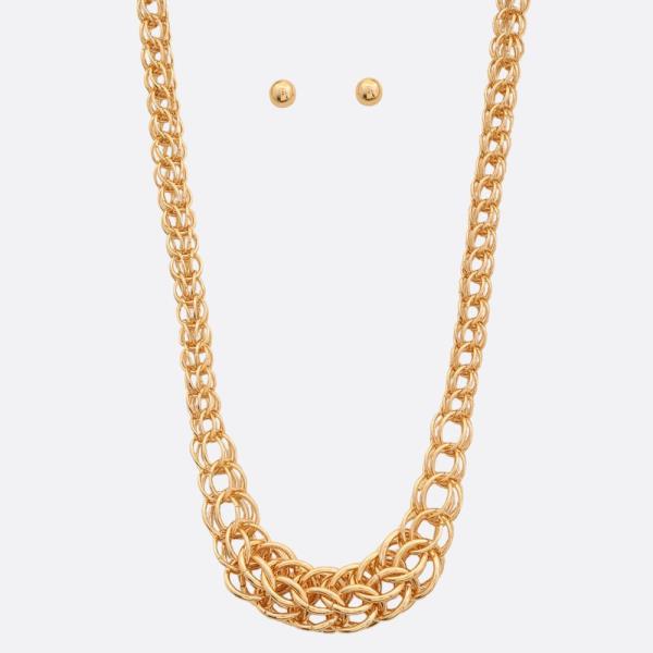 Circle Link Metal Necklace