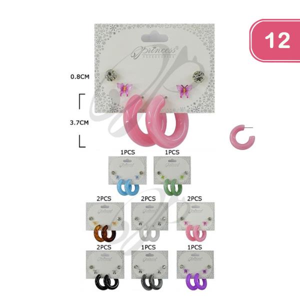 Assorted Earring Set (12 Units)