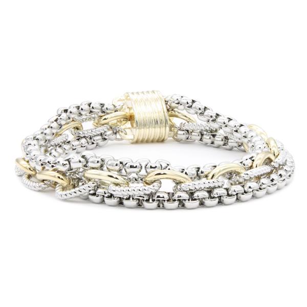 Two Tone Magnetic Bracelet