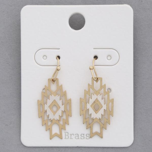 Aztec Western Style Metal Dangle Earring