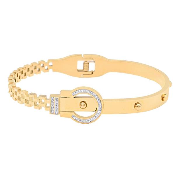 Buckle Stainless Steel Metal Bracelet