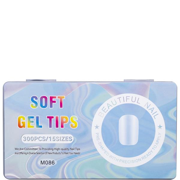 Soft Gel 15 Sizes Nail Tips 300PC Set