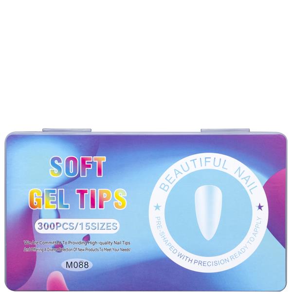 Soft Gel 15 Sizes Nail Tips 300PC Set