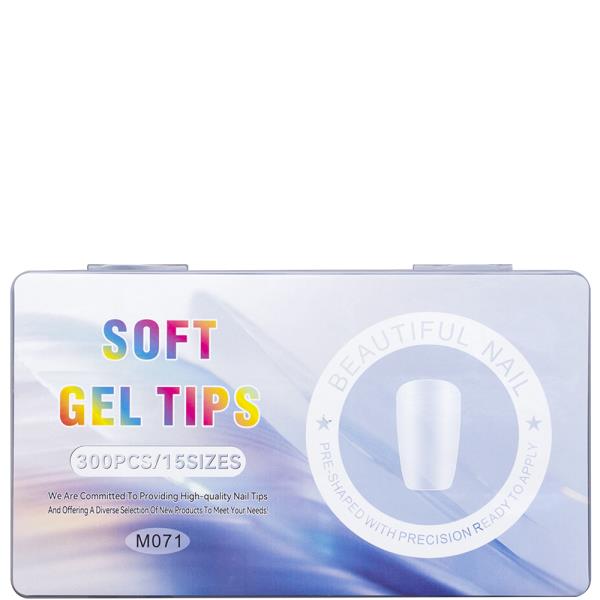 Soft Gel 15 Sizes Nail Tips 300PC Set