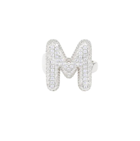 Micro Pave Cubic Zirconia Initial Ring
