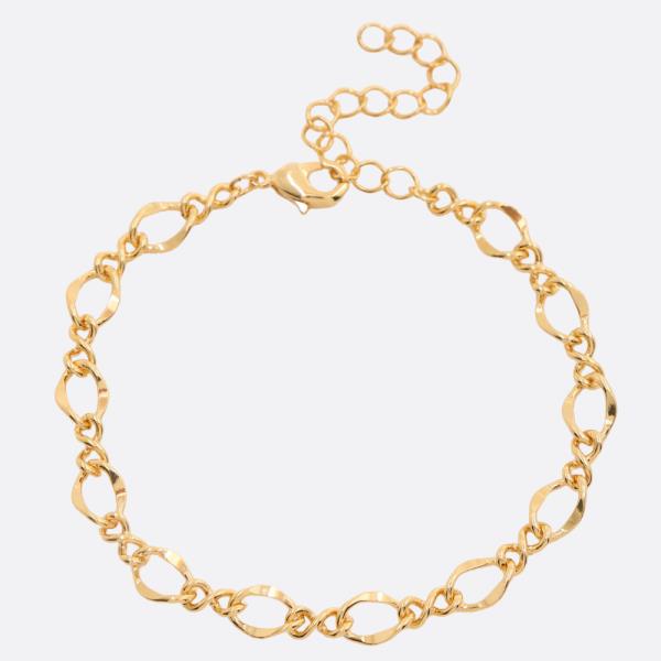 SODAJO Circle Link Gold Dipped Bracelet