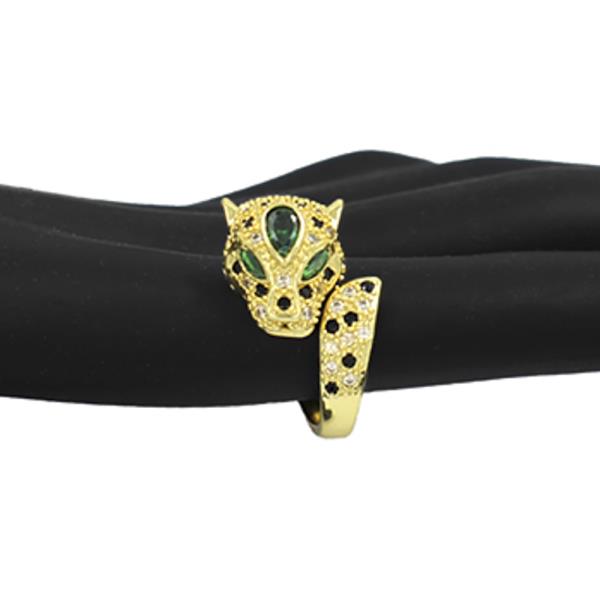 Jaguar Rhinestone Studded Ring
