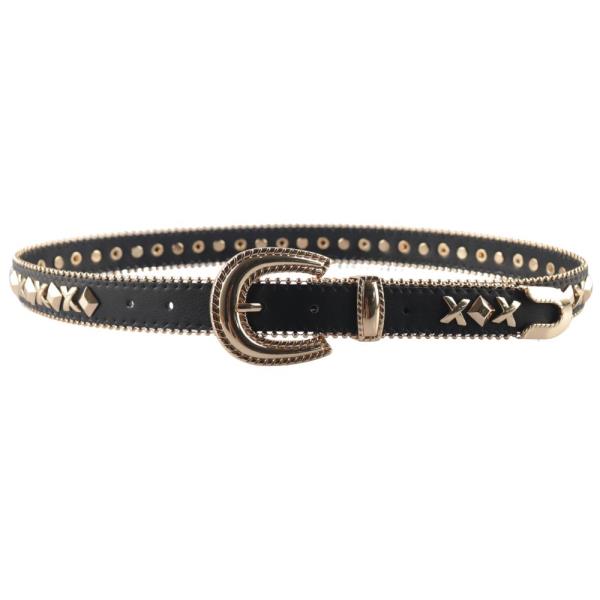 Western Style Metal U Buckle Belt