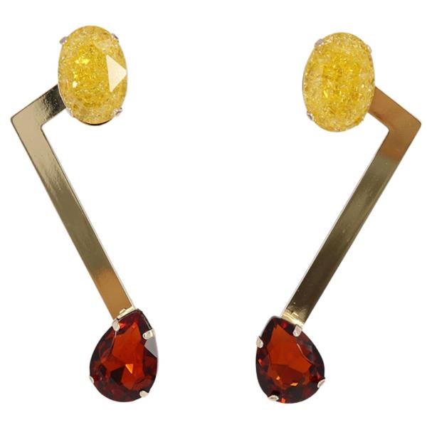 Double Stone Earring
