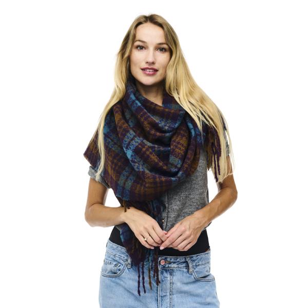 Plaid Blanket Scarf