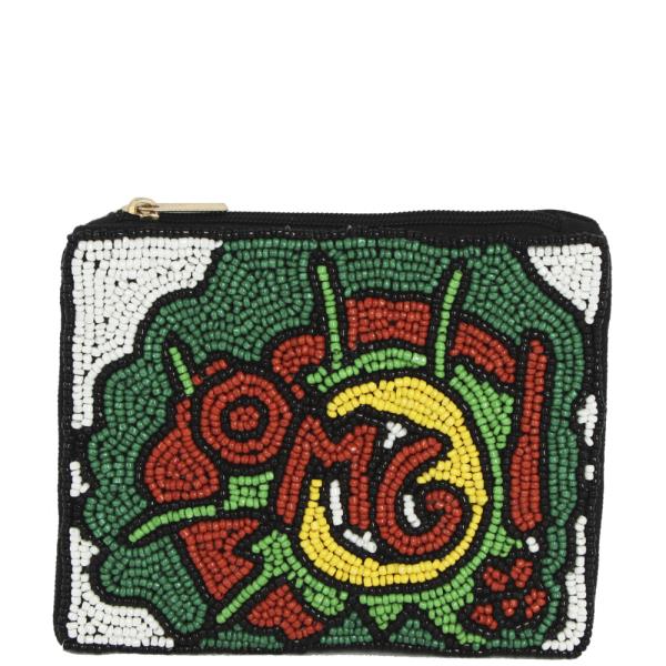 Seed Bead OMG Coin Purse Bag