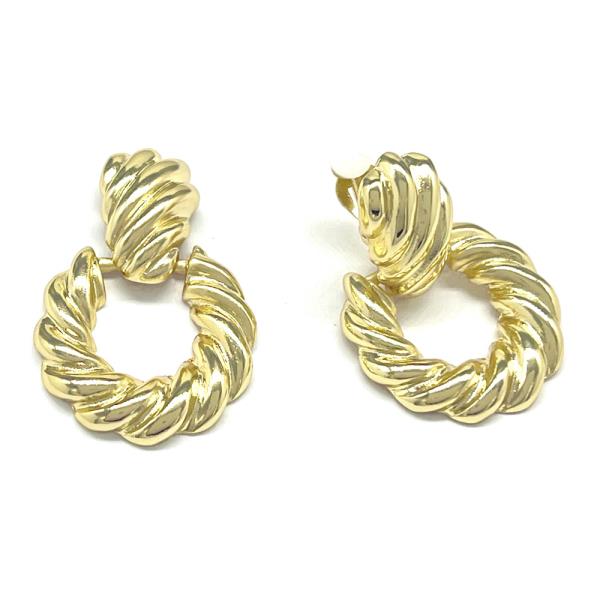 Metal Round Dangle Earring